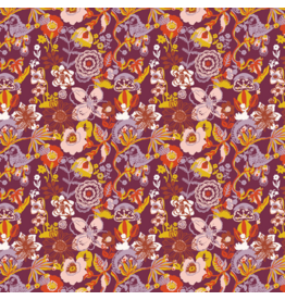 Nathalie Lété Pastoral Symphony, Rebecca in Plum, Fabric Half-Yards