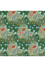 Free Spirit Backyard Wonder, Through the Garden in Green, Fabric Half-Yards