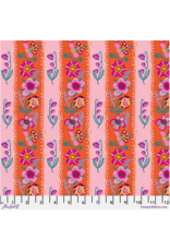 Nathalie Lété A Spring in Paris, Wallpaper in Tangerine, Fabric Half-Yards