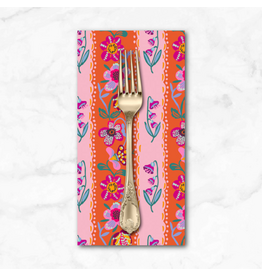 PD's Nathalie Lété Collection A Spring in Paris, Wallpaper in Tangerine, Dinner Napkin