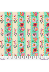 Nathalie Lété A Spring in Paris, Wallpaper in Aqua, Fabric Half-Yards
