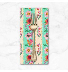 PD's Nathalie Lété Collection A Spring in Paris, Wallpaper in Aqua, Dinner Napkin