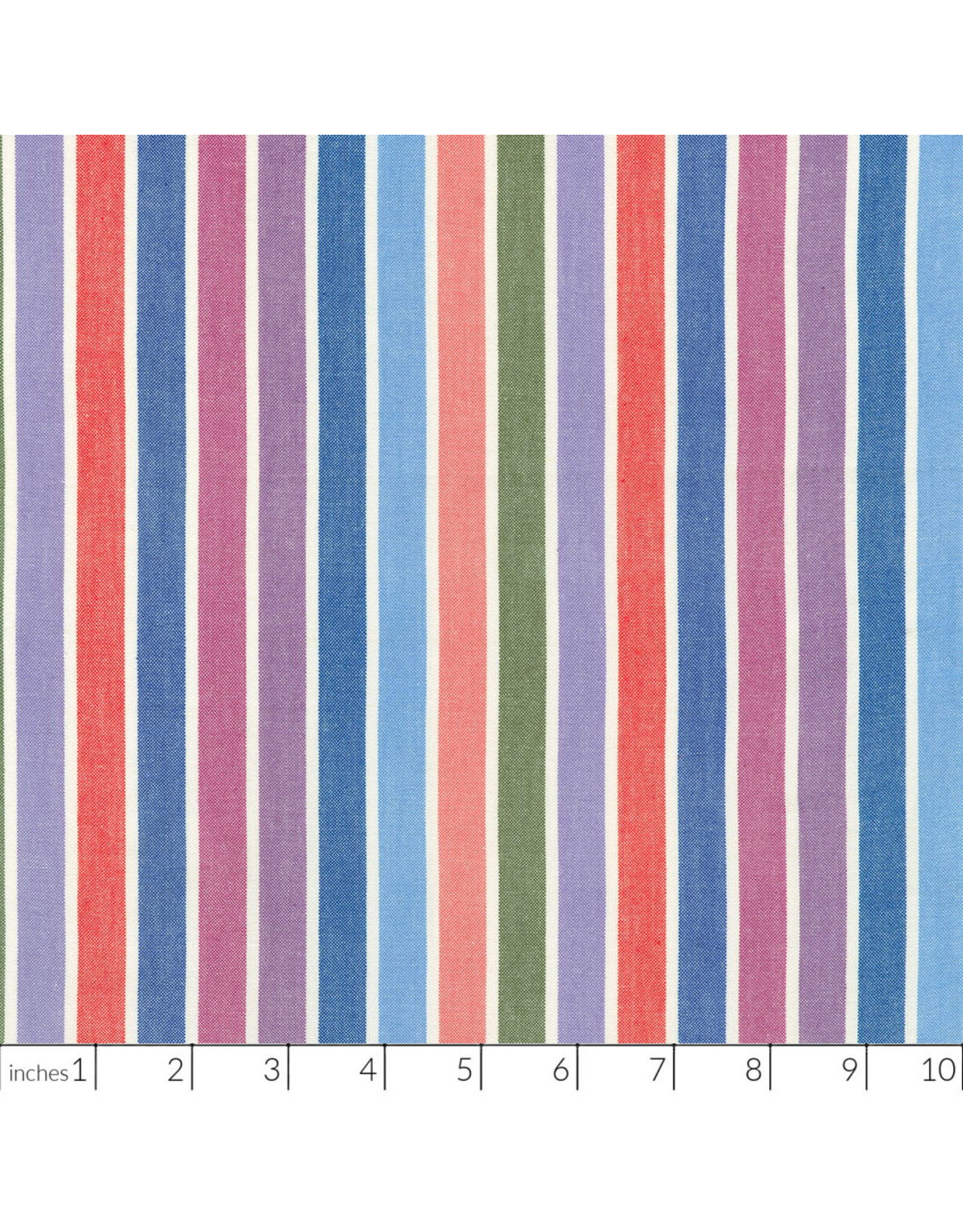 Robert Kaufman Kona Loomworks Wovens, Summer Breeze in Zinnia, Fabric Half-Yards