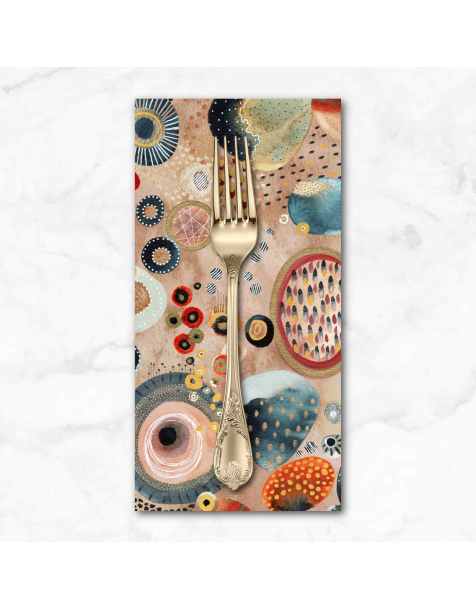 PD's Windham Collection Flora & Form, Geode in Fire Opal, Dinner Napkin