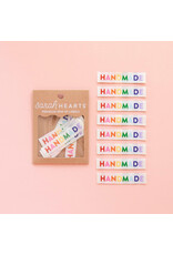 Sarah Hearts Rainbow Handmade - Woven Label Tags, Set of 8