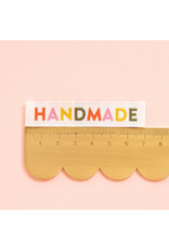 Sarah Hearts Muted Handmade - Woven Label Tags, Set of 8