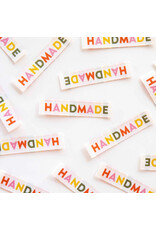 Sarah Hearts Muted Handmade - Woven Label Tags, Set of 8