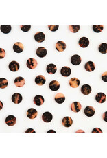 Sarah Hearts Buttons, Tortise Shell, Small 5/8""