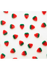 Sarah Hearts Buttons, Strawberry, Small 5/8""