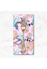 PD's Penny Jeffries Blostma & Song, Budgie Breath in Turquoise, Dinner Napkin