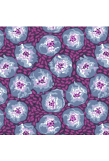 Penny Jeffries Blostma & Song, Flower Festival in Blue, Fabric Half-Yards