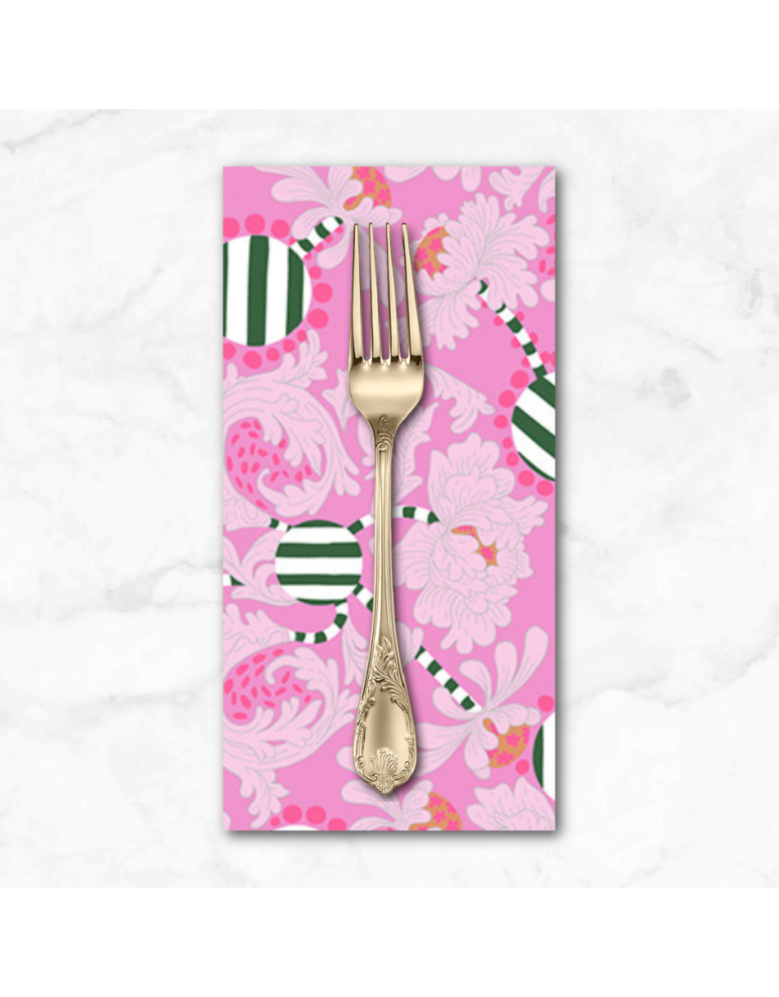 PD's Penny Jeffries Blostma & Song, Flower Tango in Rose, Dinner Napkin