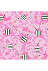 Penny Jeffries Blostma & Song, Flower Tango in Rose, Fabric Half-Yards