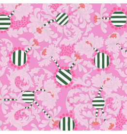 Penny Jeffries Blostma & Song, Flower Tango in Rose, Fabric Half-Yards