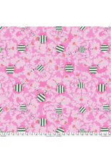 Penny Jeffries Blostma & Song, Flower Tango in Rose, Fabric Half-Yards