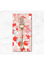 PD's Penny Jeffries Blostma & Song, Spotty Peony in Vermillion, Dinner Napkin