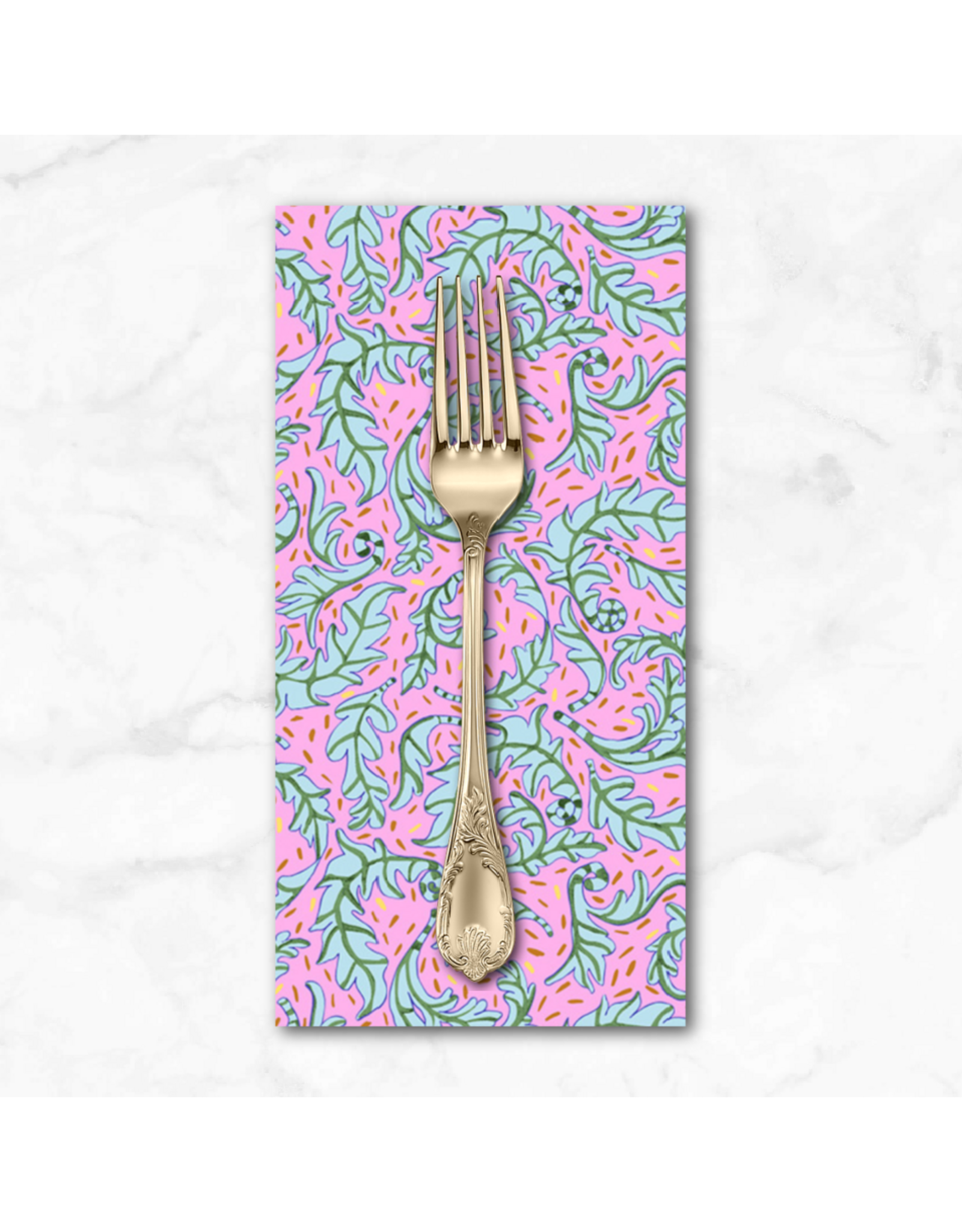 PD's Penny Jeffries Blostma & Song, Sweet Leaf in Blush, Dinner Napkin