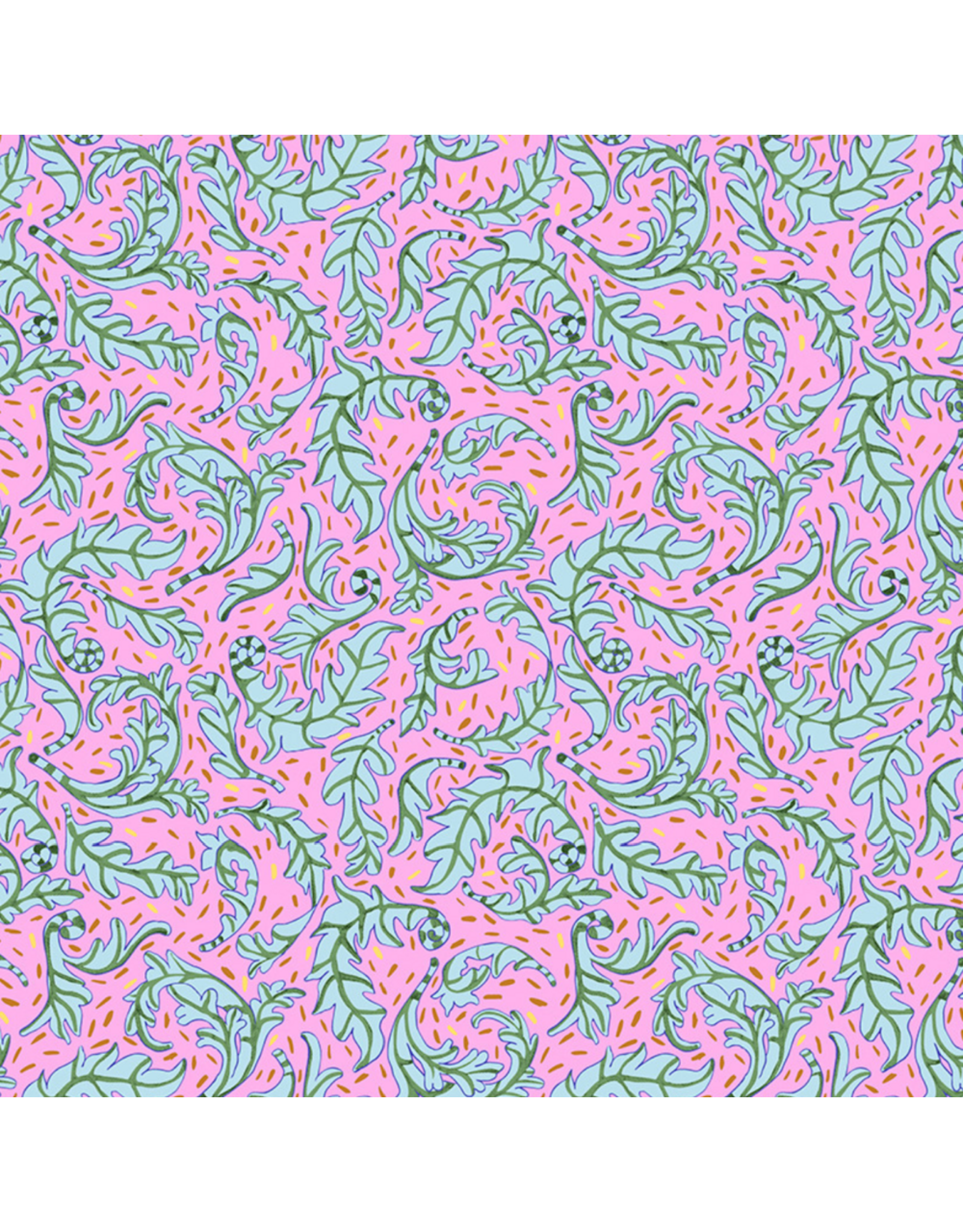 Penny Jeffries Blostma & Song, Sweet Leaf in Blush, Fabric Half-Yards