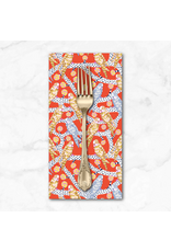 PD's Penny Jeffries Blostma & Song, Budgie Melody in Vermillion, Dinner Napkin