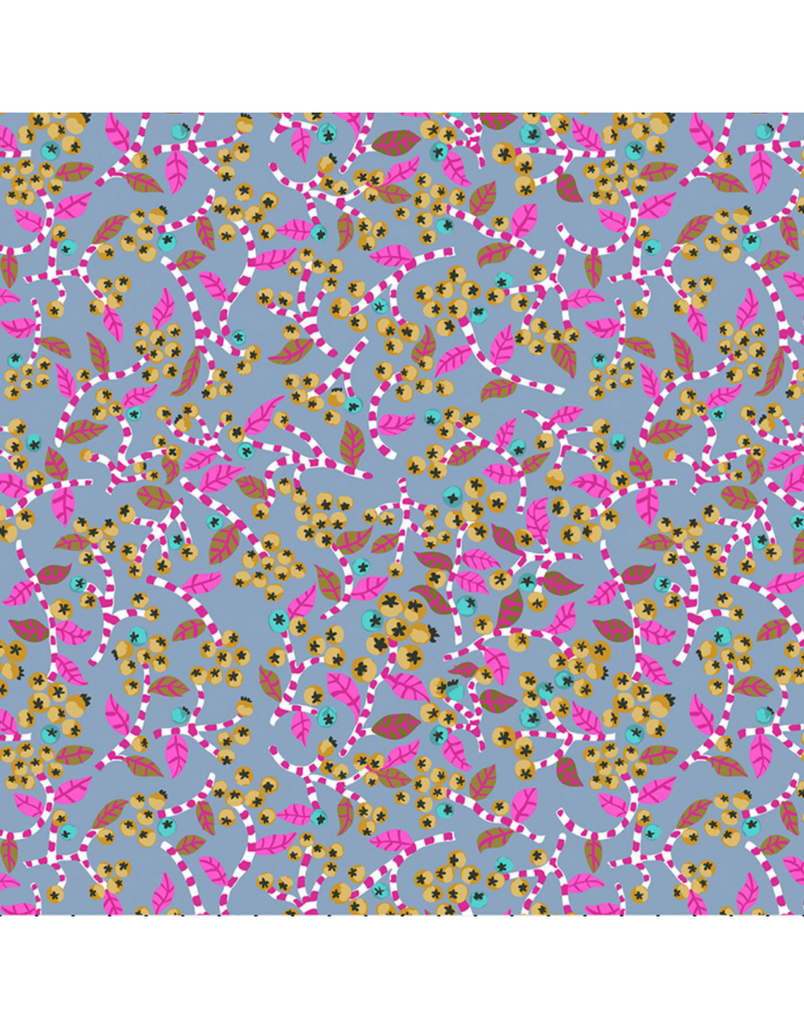 Penny Jeffries Blostma & Song, Notes of Berry in Magenta, Fabric Half-Yards