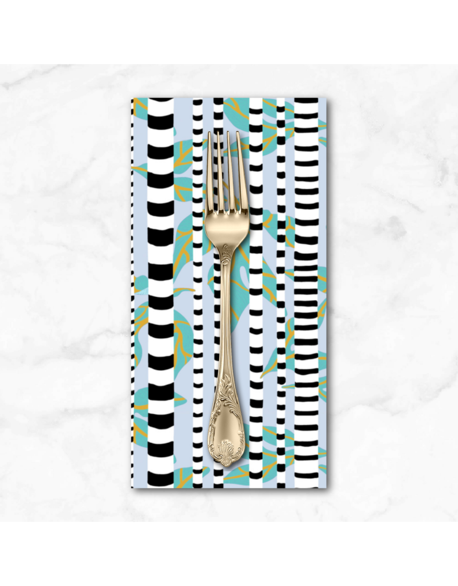 PD's Penny Jeffries Blostma & Song, Stem Lemonade in Turquoise, Dinner Napkin