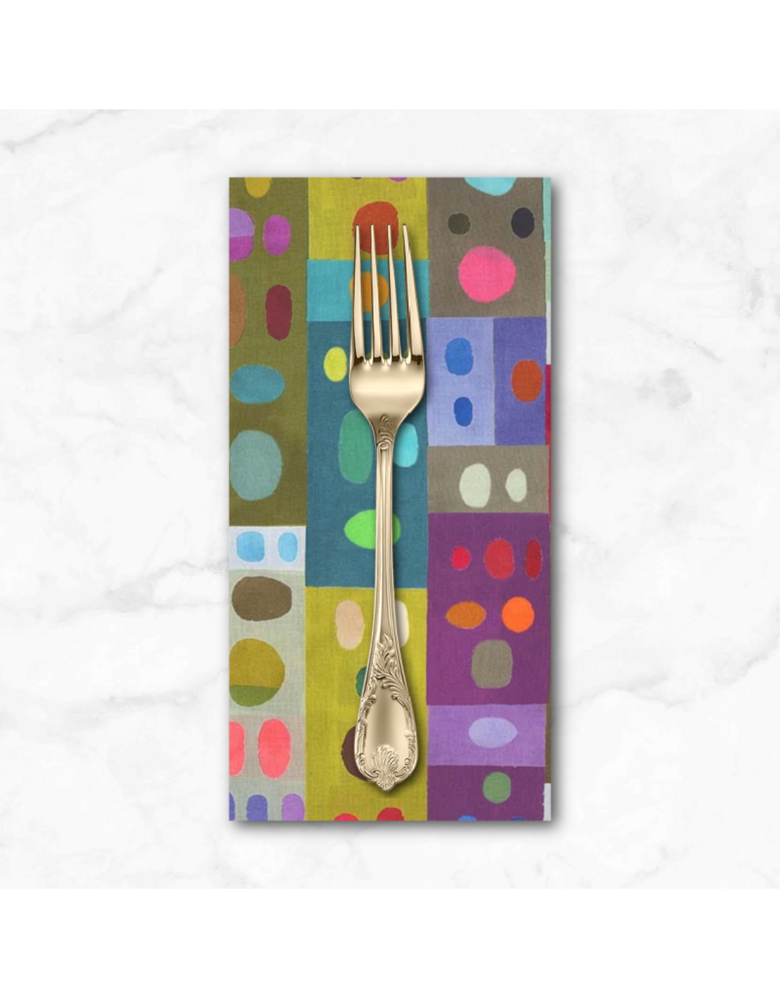 PD's Marcia Derse Collection The Plaid One, Peek-A-Coo Palette in Multi, Dinner Napkin