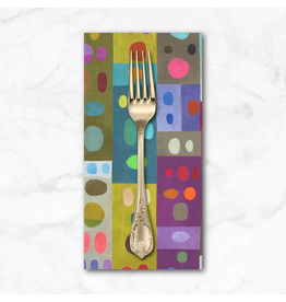 PD's Marcia Derse Collection The Plaid One, Peek-A-Coo Palette in Multi, Dinner Napkin