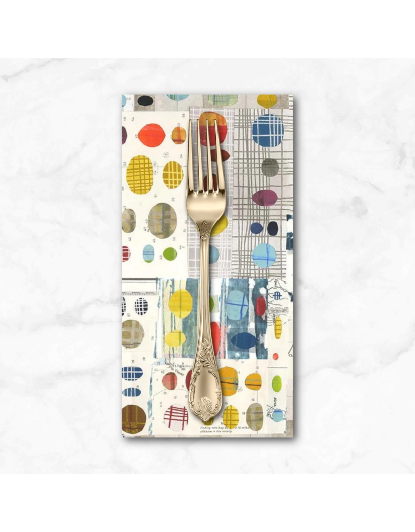 PD's Marcia Derse Collection The Plaid One, Peek-A-Coo Plaid in Multi, Dinner Napkin