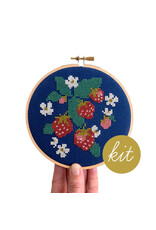 Junebug & Darlin Spread Like Strawberries Cross Stitch Kit