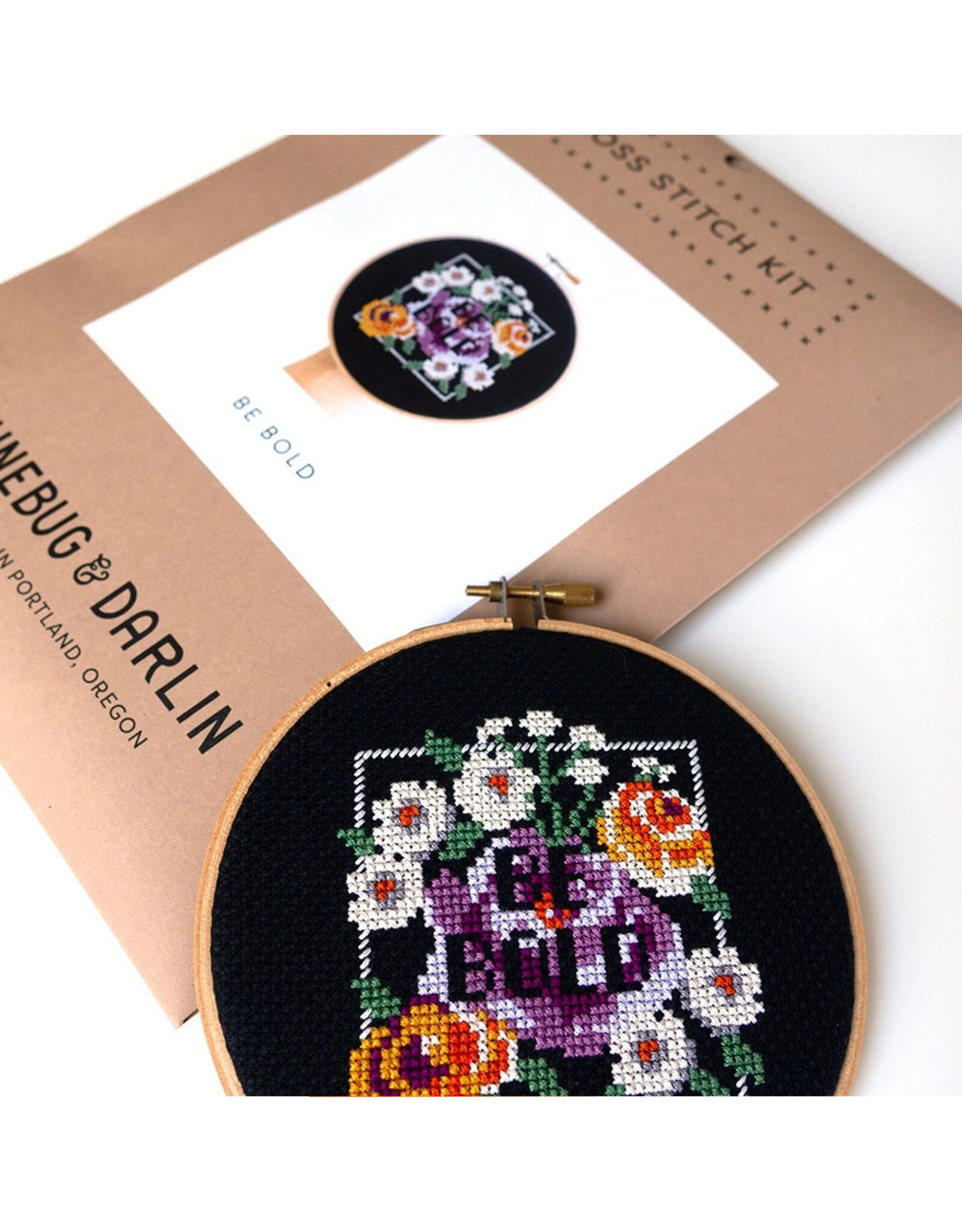 Junebug & Darlin Be Bold Cross Stitch Kit