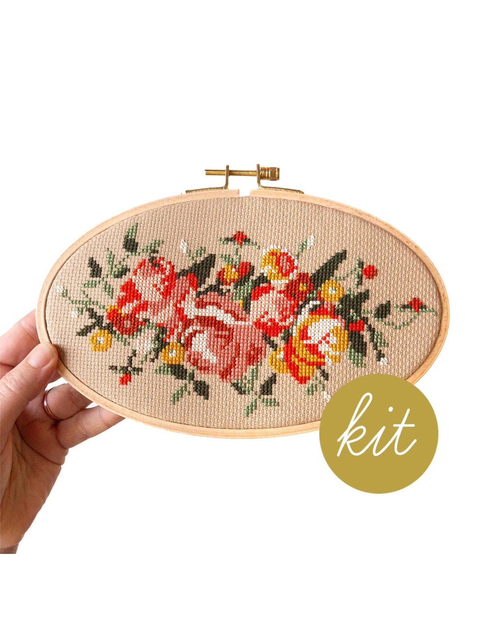 Junebug & Darlin Rosy Chaos Cross Stitch Kit