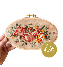 Junebug & Darlin Rosy Chaos Cross Stitch Kit