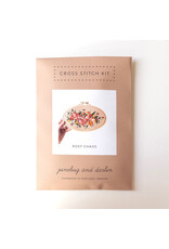 Junebug & Darlin Rosy Chaos Cross Stitch Kit