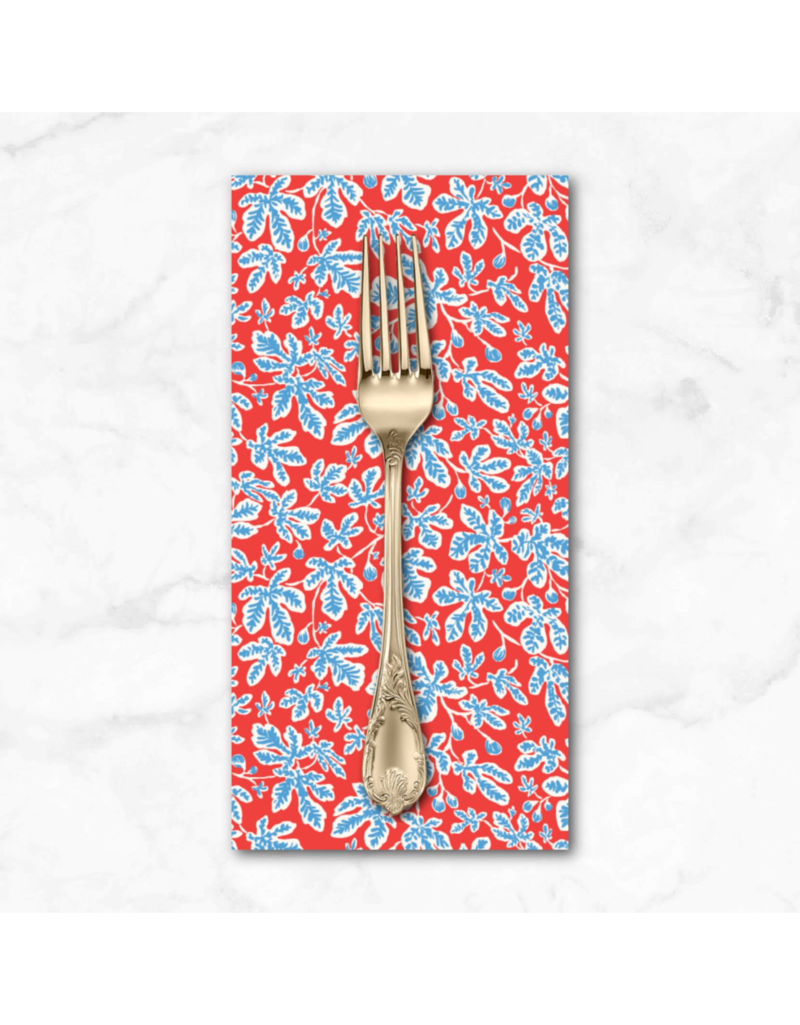 PD's Emily Taylor Collection Nice Nice, Fig Trees in Red, Dinner Napkin