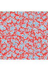 Emily Taylor Nice Nice, Fig Trees in Red, Fabric Half-Yards