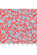 Emily Taylor Nice Nice, Fig Trees in Red, Fabric Half-Yards