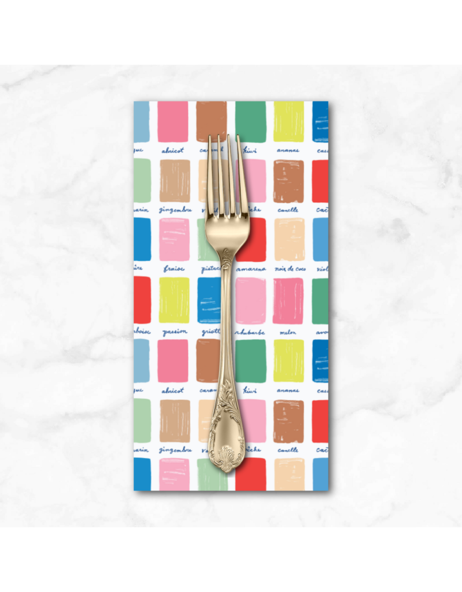 PD's Emily Taylor Collection Nice Nice, Gelato Palette in Multi, Dinner Napkin