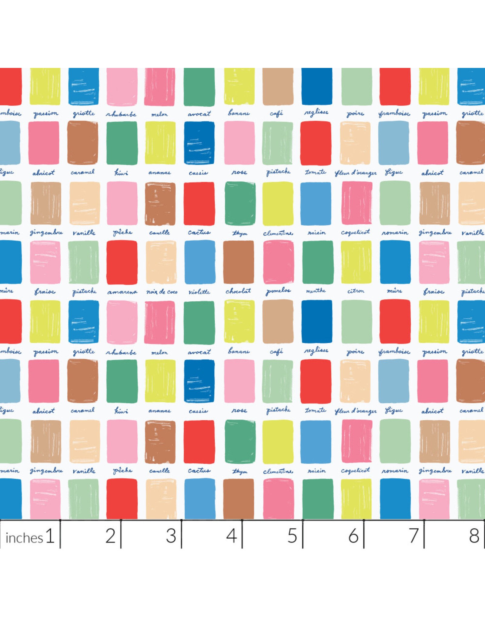 Emily Taylor Nice Nice, Gelato Palette in Multi, Fabric Half-Yards