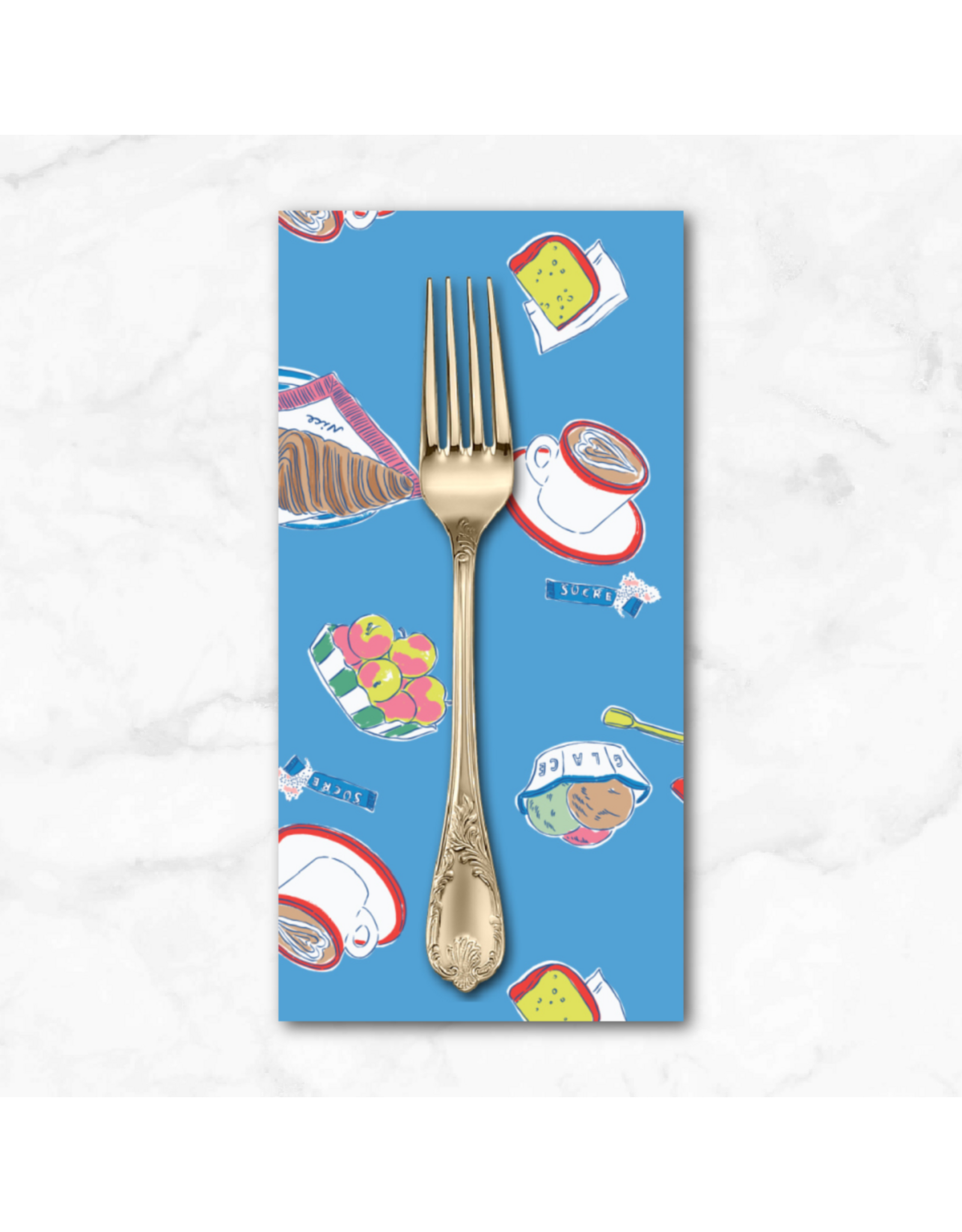 PD's Emily Taylor Collection Nice Nice, Market Morning in Blue, Dinner Napkin