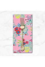 PD's Emily Taylor Collection Nice Nice, Nice Flowers in Pink, Dinner Napkin