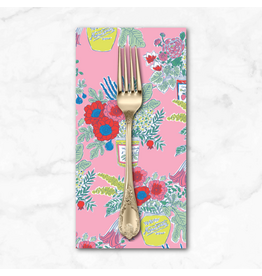 PD's Emily Taylor Collection Nice Nice, Nice Flowers in Pink, Dinner Napkin