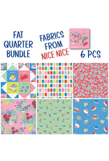 Emily Taylor Nice Nice, Fat Quarter Bundle containing 6 pcs.