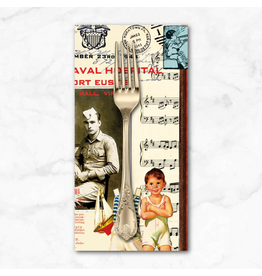 PD's J Wecker Frisch Collection Sew America, Collage in Multi, Dinner Napkin