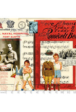 PD's J Wecker Frisch Collection Sew America, Collage in Multi, Dinner Napkin