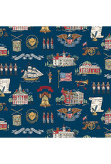 Riley Blake Fabrics Independence, Main in Oxford, Fabric Half-Yards