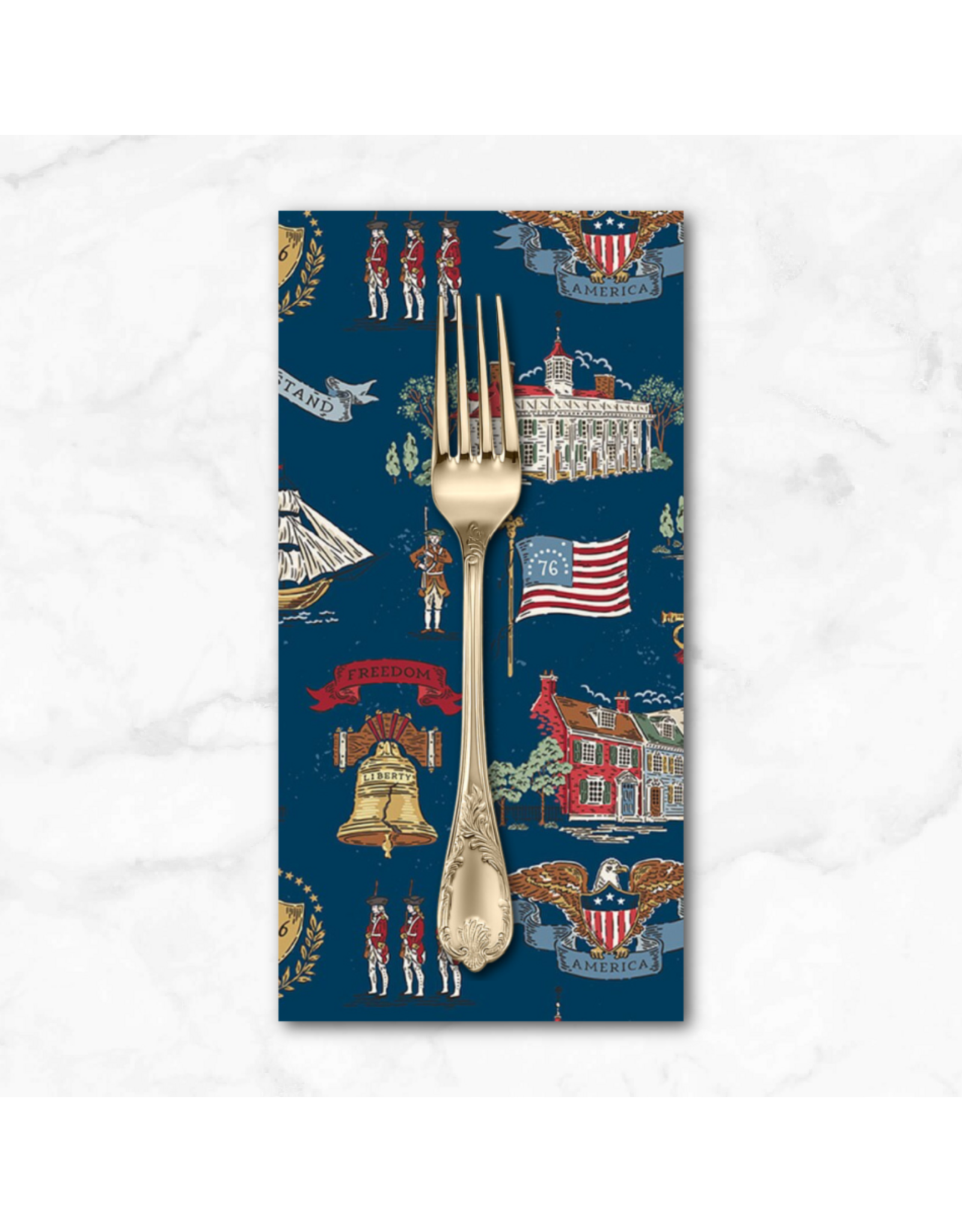 PD's Riley Blake Collection Independence, Main in Oxford, Dinner Napkin