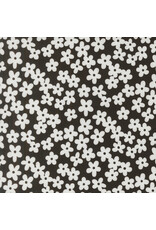Alli K Design True to Hue, Petal Accent in Black as Night, Fabric Half-Yards