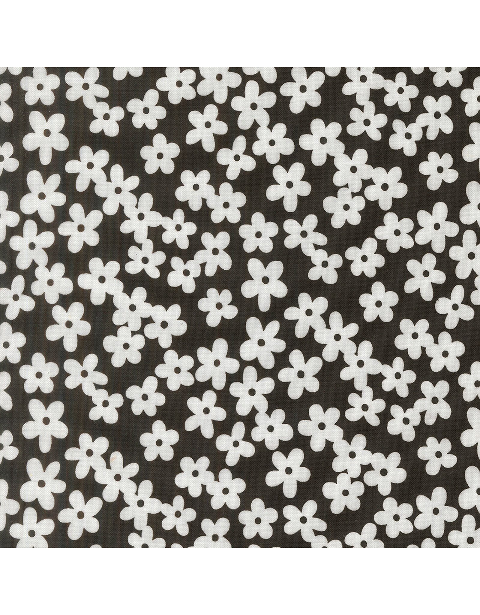 Alli K Design True to Hue, Petal Accent in Black as Night, Fabric Half-Yards