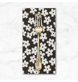 PD's Alli K Collection True to Hue, Petal Accent in Black as Night, Dinner Napkin