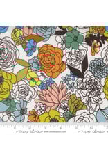 PD's Alli K Collection True to Hue, Hidden Facet Florals in Love Dove, Dinner Napkin